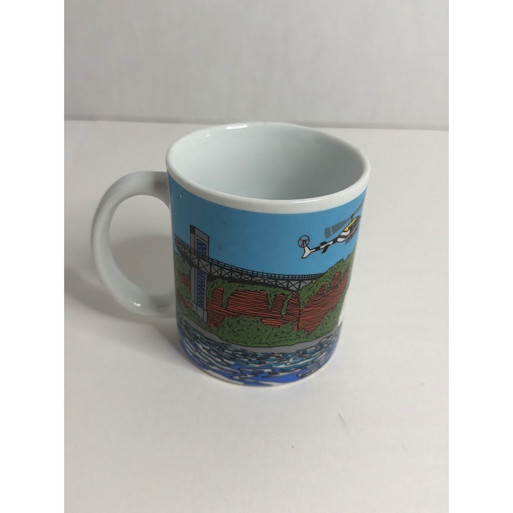 Niagara Falls Souvenir Coffee Mug Maid Of The Mist Boat Graphic Ceramic Cup - Picture 3 of 7